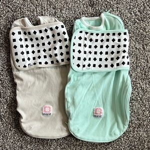 Nanit Baby Swaddle Set - Cream and Mint